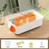 Zijinshixiong Lujosa Villa Acrílico Transparente Caja de Cría de Hámsteres Jaula Portátil Barata Plástico