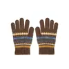 Luvas Espessas de Inverno para Crianças com Punhos Canelados de Camada Dupla, Luvas Quentes de Alta Elasticidade para Mulheres, Luvas de Tricô Espessas para Homens