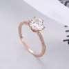 Comercio exterior venta caliente deseo anillo de boda con microincrustaciones de circonita popular japonesa y coreana anillo personalidad oro tricolor microincrustaciones de circonita en stock