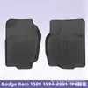 Adecuado para Dodge Ram 1500 1994-2001 Alfombrillas de Piso y Alfombrilla de Cajuela de Material 3D para Todo Clima TPE