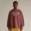 Camiseta Essentials Hhh da Marca Americana Trendy com Estampa de Letras Escondidas, Corte Solto, Tecido Pesado, Manga Longa, para Homens e Mulheres