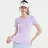 LULU Mismo Estilo 2025 Primavera y Verano Nuevo Ropa Deportiva de Fitness de Manga Corta de Secado Rápido para Yoga Top de Entrenamiento para Correr al Aire Libre