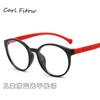 2020 nuevas gafas sencillas para niños montura redonda retro gafas anti luz azul gafas de espejo plano de color caramelo para niños