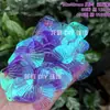 Escama de Dragón Sirena Iridiscente Concha Grande 40mm Lentejuelas Plegadas DIY Siete Colores Deslumbrante Escama de Pez Forma de Abanico Cuentas