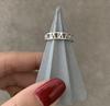 Anillo de Dedo Índice de Acordeón con Escritura Romana de Moda para Mujer Estilo Coreano Personalidad de Moda Minimalista Estilo Genial Anillo Abierto
