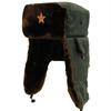 Insignia de Estrella Roja de Cinco Puntas Sombrero Lei Feng a Prueba de Frío Grueso con Forro Polar para Exteriores Cálido y Resistente al Frío Protección para los Oídos para Ciclismo de Invierno