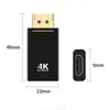 Adaptador DisplayPort a HDTV Convertidor de Interfaz de Alta Definición 4K Adaptador de Portátil a Monitor Proyector