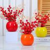 Fruta da sorte de frutas vermelhas flor artificial flor artificial decoração flor de decoração para sala de jantar mesa de jantar flor de Ano Novo decoração de casa decoração de buquê