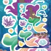 8 Piezas/Set de Pegatinas de Rompecabezas de Princesa Sirena Ins Dibujos Animados Creativas Lindas Femeninas Collage Pegatinas Autoadhesivas DIY