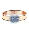 Pulsera de Alto Nivel V Oro Carta de Amor H para Mujer, Versión Ancha Estilo Pareja Esmaltado, Apilable, Suministro en Vivo Transfronterizo, Venta al por Mayor de Fábrica