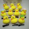 Seleção rigorosa de presilha de patinho amarelo fofa acessórios de cabelo de coração de pêssego cocar de pato atacado meninas estudantes presentes para crianças transfronteiriço