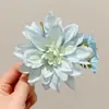 2025 Nuevo Estilo Pastoral Horquilla de Flor Amarilla para Mujer Chica Dulce Mori Horquilla para Flequillo Pinza de Encaje Adorno para el Cabello