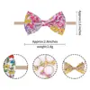 Faixa de Cabelo Floral com Laço Estilo Retrô Europeia e Americana Pequena Fresca e Simples Faixa de Cabelo Infantil Headband Fabricante Transfronteiriço