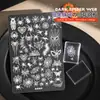Nova Placa de Aço para Nail Art Alta Definição Desenho Animado Kt Melard Estampa de Leopardo Cruz Floco de Neve Placa de Nail Art Impressão de Transferência Borracha Placa de Aço
