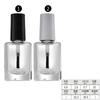 Com Tampa e Pincel 5ml Redonda 10ml Frasco de Vidro Transparente Quadrado para Esmalte de Unha de 15ml