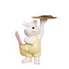 Bolso urso chave de entrada armazenamento decoração creme estilo sala de estar bandeja rack de armazenamento movendo nova casa casa aquecimento presente