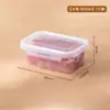 Contenedores de almacenamiento de alimentos para refrigerador, recipientes para especias, recipientes sellados de grado alimenticio, aptos para microondas, adecuados para congelar carne fresca y organizar la preparación de comidas