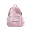 Mochila Estilo Coreano Estilo Ins con Adorno de Encaje Suave para Estudiantes de Secundaria, Bolso Escolar de Gran Capacidad para Niñas de Secundaria