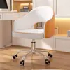 Cadeira de Maquiagem Simples para Quarto, Cadeira de Computador Ajustável e Giratória, Cadeira Giratória para Casa, Confortável para Longos Períodos Sentado, Cadeira de Estudo para Estudante de Dormitório