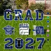 Placa de Jardim para Temporada de Formatura de 2027, Placa de Chão para Temporada de Formatura, Decoração Impermeável para Gramado ao Ar Livre, Placa GARD Colorida