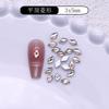 Color champán mini tamaño pequeño forma plana taladro de uñas grande joyería para uñas ojo de caballo amor k9 taladro de vidrio al por mayor