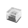 Lámpara de Ladrillo de Hielo Solar para Patio Cuadrado de Casa Luz de Diamante de Hielo Sensor de Luz Exterior Impermeable Decoración de Escalón Lámpara de Cubo de Hielo para Jardín