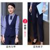Chaleco Unisex Ropa de Trabajo Chaleco de Mujer Versátil Ropa de Negocios Conjunto de Tres Piezas Chaleco Coreano para Mujer Chaleco Chaqueta sin Mangas