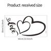 Novo FX-B351 amor romântico amor sala de estar entrada fundo parede embelezamento adesivos de parede decorativos autoadesivos