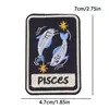 Tianyino Más Vendidos Parches de Tela DIY de los Doce Signos del Zodíaco en Stock para Ropa, Bolsos, Parches de Animales Lindos Coloridos