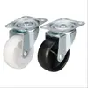 Rueda universal ligera de 1.5 pulgadas 2 pulgadas base plana de goma rueda universal estante ruedas para muebles
