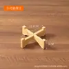 Soporte de Flores de Bambú y Madera Piso Bambú Soporte de Flores Suculentas Oficina Sala de Estar Escritorio Base para Maceta