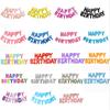 Paquete de globos de feliz cumpleaños Colgando letras de feliz cumpleaños Guardería Diseño de fiesta de cumpleaños para bebé