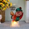 Venta Caliente Transfronteriza Creativo Papá Noel Acrílico LED Señal Luminosa Luz de Vela Decoración Festiva Luz Decorativa Venta al por Mayor