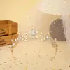 Corona de Novia Tiara de Venta Caliente Transfronteriza Accesorios de Boda Diadema Cumpleaños de Princesa Escenario Corona de Lujo Accesorios para el Cabello con Pedrería