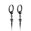 Aretes de Pareja Hip-Hop Callejero Personalizados Transfronterizos Pendientes de Moda para Hombre Estilo Punk Versátil para Hombre de Espada Cruzada