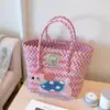 Bolso de Ratán de Dibujos Animados, Bolso de Paja, Bolso de Bambú, Bolso Tejido a Mano, Bolso Infantil, Bolsa de Regalo