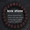 Teum Xi Yin Pulsera de Piedra Volcánica Marrón Más Vendida Estilo Bohemio Pulsera Versátil para Pareja