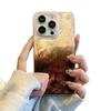 Funda para Teléfono Móvil Apple, Lujo Ligero, Personalidad de Gama Alta, Patrón de Papel de Aluminio en Espiral, Funda para Teléfono Móvil Apple, Funda Protectora, Sensación de Gama Alta Degradada