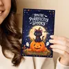 Compra directa transfronteriza Halloween gato negro lindo calabaza fantasma set de sobres para tarjetas de felicitación tarjeta con mensaje de bendición festiva