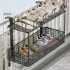 Estante Secador de Zapatos para Balcón, Colgador Antirrobo para Reja de Ventana, Cesta Colgante de Doble Capa, Estante Secador de Zapatos para Exterior en Repisa de Ventana