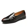 Estación Europea Primavera 2025 Transfronteriza Zapatos de Cuero Peluquero Zapatos de Cuero Zapatos de Frijol Británicos Cuero Brillante Zapatos Lemens para Hombre