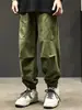 Pantalones cargo casuales estilo americano, nueva marca de moda, pantalones casuales tipo paracaidista de corte holgado, pantalones joggers retro americanos de leñador