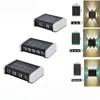 Luz lavaluces de pared exterior para villa, luz solar decorativa para jardín y patio, farola solar integrada de pared con batería de larga duración