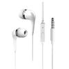 Fone de Ouvido com Fio Intra-auricular 3,5mm Furo Redondo Fones de Ouvido com Controle de Fio Fone de Ouvido Estéreo para Jogos para Celular com Marca
