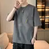 Camiseta casual de manga corta para hombre de la NASA 2026 verano nueva marca de moda cuello redondo fina corte holgado top versátil