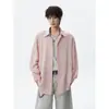 Camisa Casual Transpirable Oversize de Dopamina de Manga Larga para Hombre, Camisa de Lino Ligera de Seda Helada de Talla Grande para Verano