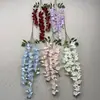 Decoraciones florales artificiales colgantes para bodas, tapices de pared, arreglos florales de techo, flores artificiales, accesorios de decoración para el hogar