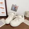 Zapatos Blancos de Suela Gruesa Estilo Campus 2026 Primavera Nuevo Chic Diseño de Nicho Deportivas Casuales para Estudiantes para Mujer