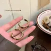 Pendientes de Cadena con Estampado de Leopardo Retro Estilo Coreano para Mujer, Pendientes de Aro de Alta Gama, Pendientes Personalizados para 'Hot Girl', Pendientes