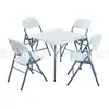 Venta al por mayor de fábrica Mesa plegable para exteriores Moldeo por soplado Mesa de plástico Mesa de banquete Mesa de entrenamiento Mesa de camping Mesa cuadrada Fz80